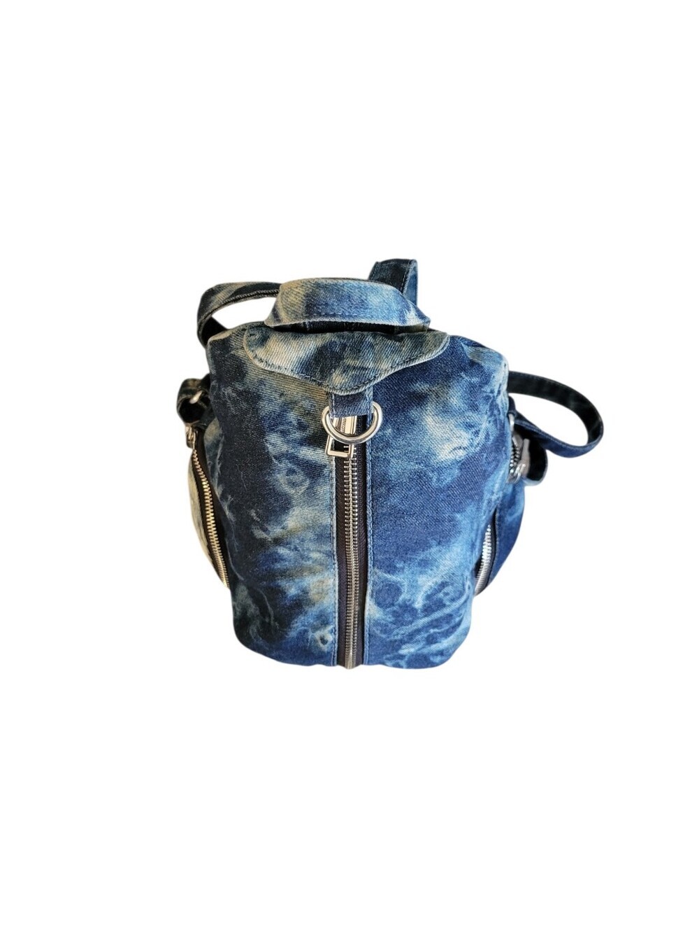 Rebecca Minkoff Denim Blue Washed Women's Backpack - Picture 4 of 16